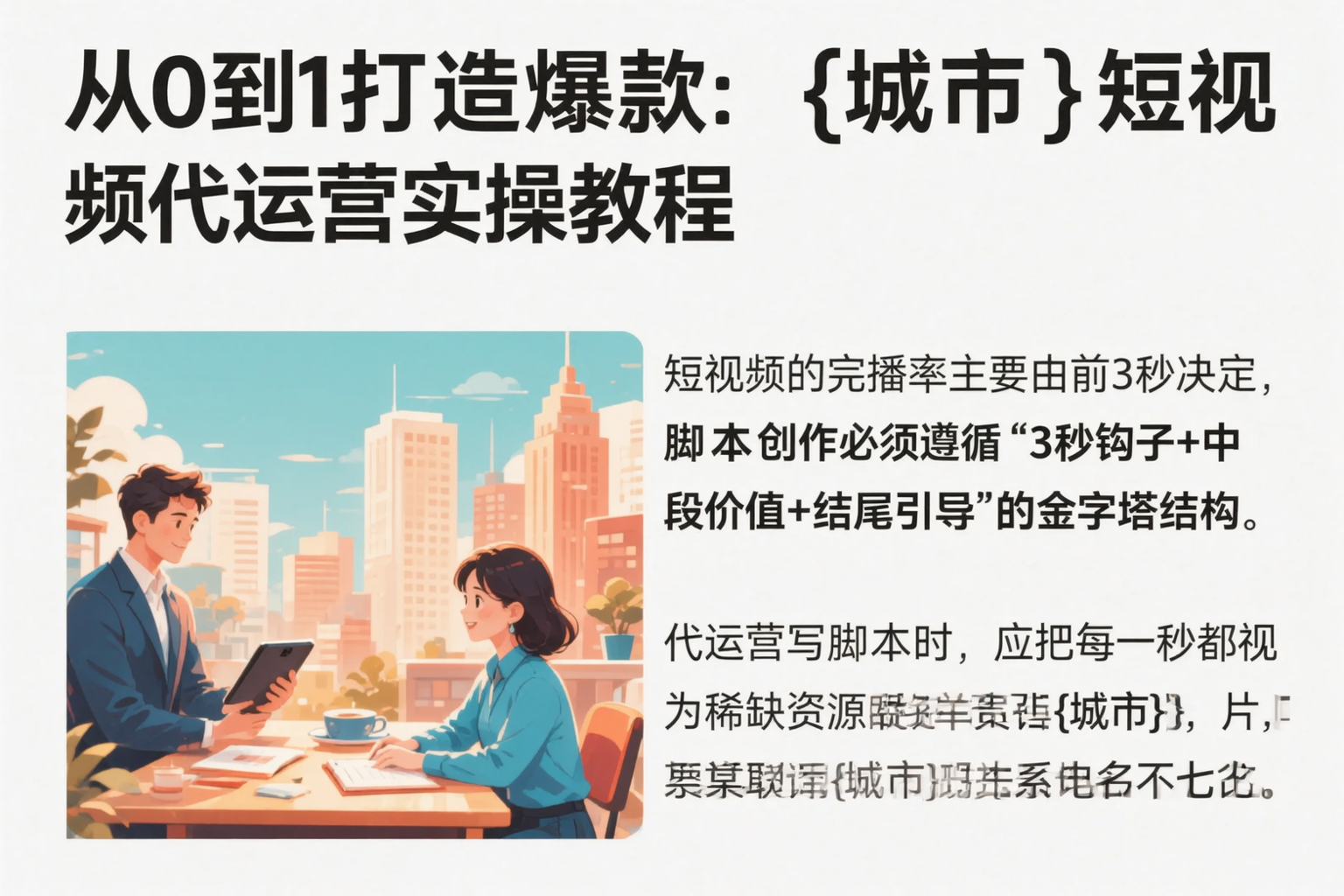 从0到1打造爆款：济南短视频代运营实操教程
