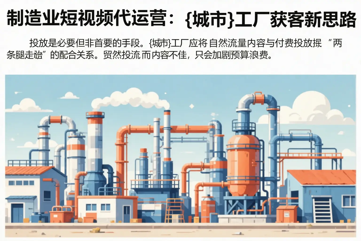 制造业短视频代运营：济南工厂获客新思路